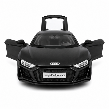 Joy Junction Alloy Car Model Gold Edition 1:32 Scale Die-Cast Toy Car | Pull Back Action, Openable Doors, LED Lights & Sound | Black Audi Sports Car Model | Collectible Toy Car for Kids & Car Enthusiasts