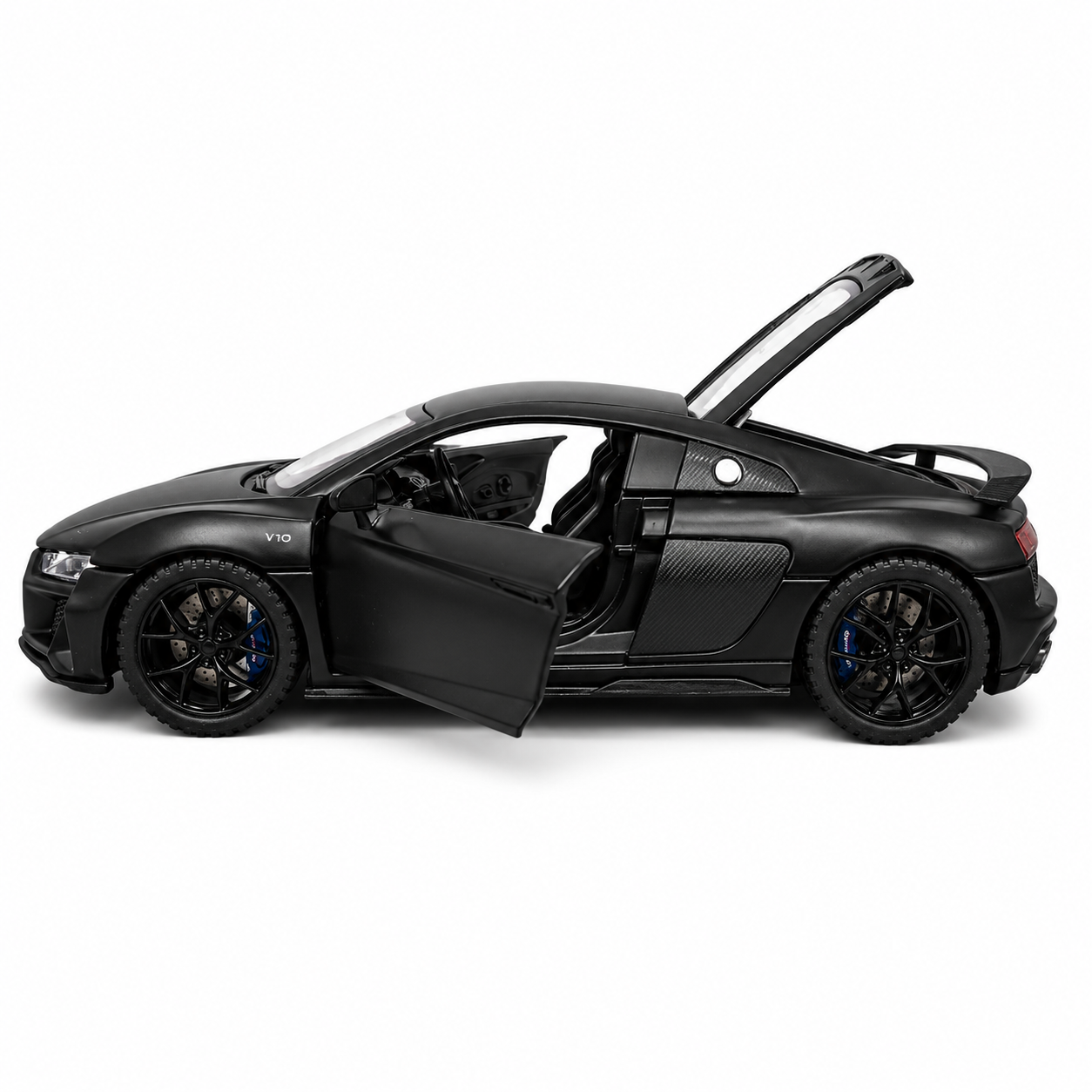 Joy Junction Alloy Car Model Gold Edition 1:32 Scale Die-Cast Toy Car | Pull Back Action, Openable Doors, LED Lights & Sound | Black Audi Sports Car Model | Collectible Toy Car for Kids & Car Enthusiasts