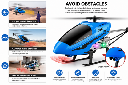 JJRC 4D-M4 Coaxial Remote Control Helicopter, Rechargeable RC Flying Helicopter Toy with Remote Controller, Suspension System & Stable Flight Design for Kids, Beginners & RC Hobby Enthusiasts, 14+ Years