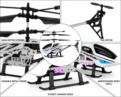 JJRC 4D-M4 Coaxial Remote Control Helicopter, Rechargeable RC Flying Helicopter Toy with Remote Controller, Suspension System & Stable Flight Design for Kids, Beginners & RC Hobby Enthusiasts, 14+ Years