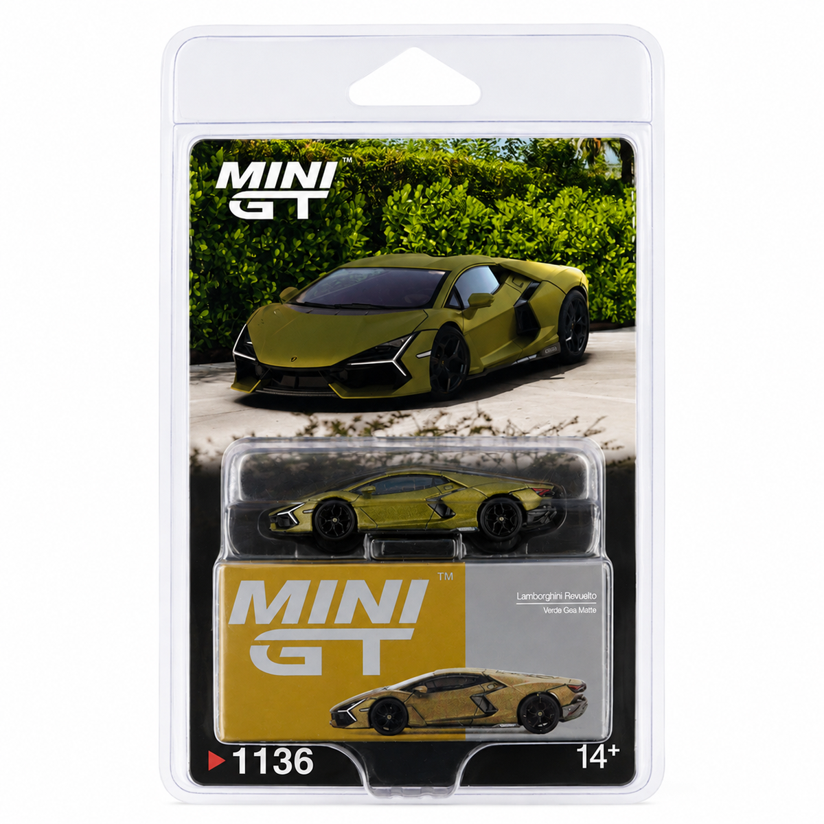 MINI GT 1:64 Scale (Blister Pack) Lamborghini Revuelto Verde Gea
