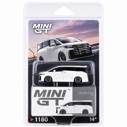 MINI GT 1:64 Scale (Blister Pack) Toyota Vellfire 40 KUHL White Die-Cast Model Car – MGT01180
