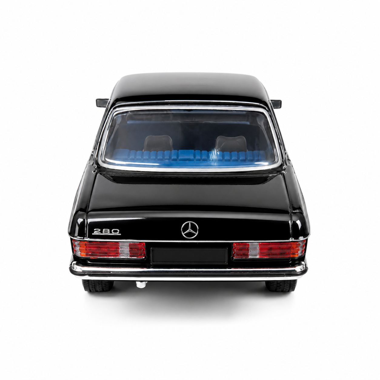 Mercedes-Benz W123 The Godfather 1:64 Scale Diecast Model Car | Premium Black Metal Collectible Classic Luxury Sedan Miniature Replica | Highly Detailed Display Model for Collectors & Movie Memorabilia Enthusiasts
