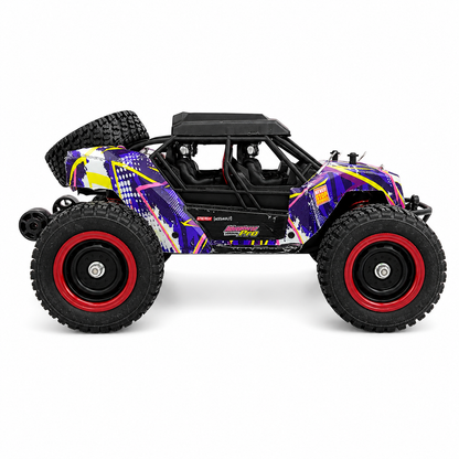 SUCHIYU Adventure Pro 4WD 2.4GHz RC Off-Road Buggy – Purple Multicolor, All-Terrain High Performance Rock Crawler with Remote Control, Large Wheels & Rugged Suspension, 14+
