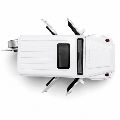 1:32 Scale Die-Cast Metal Mercedes-Benz G63 AMG Model Car – Pull Back Luxury SUV Toy with Openable Doors, Light & Sound Effects, Detailed Interior, Realistic Wheels & Collectible Display Model – White