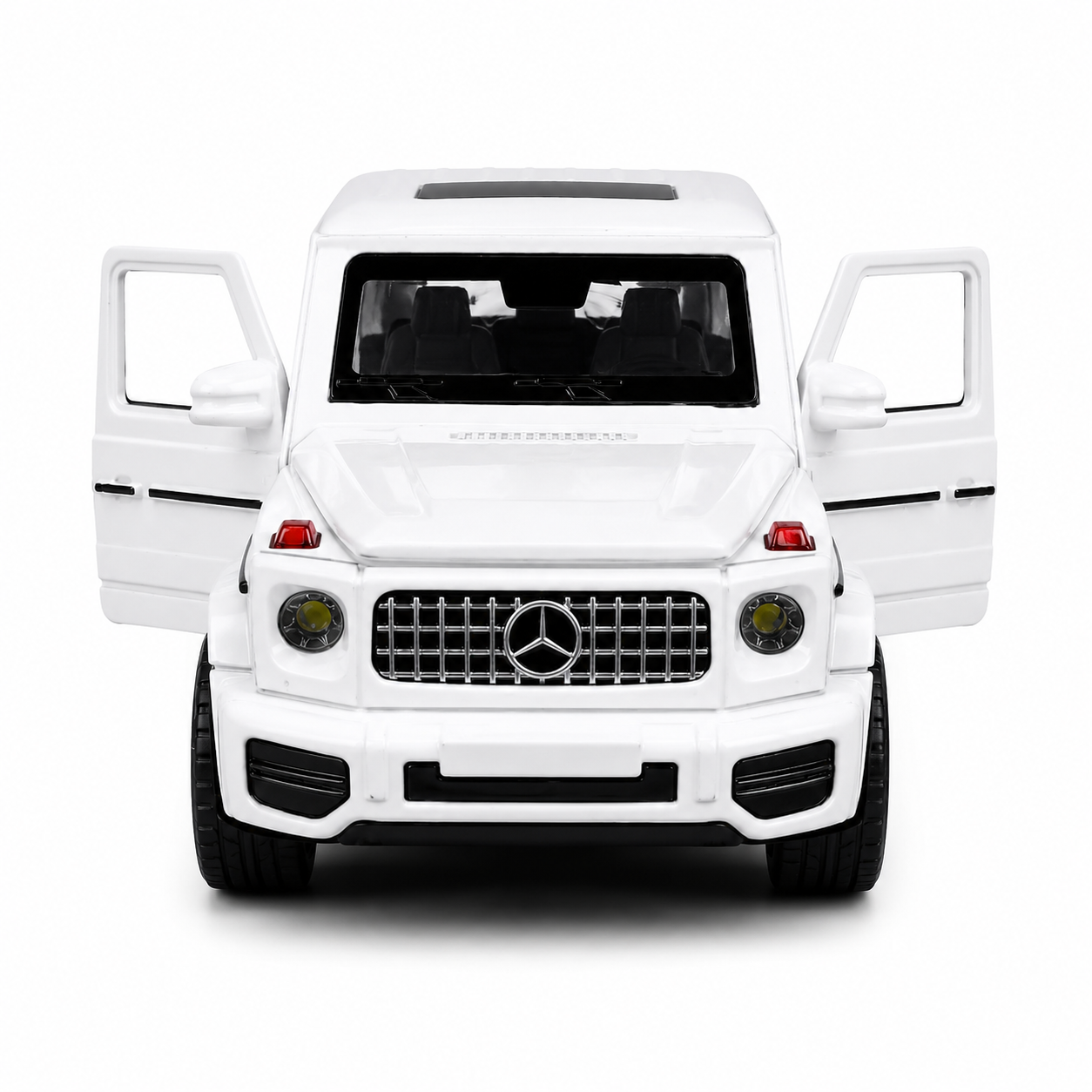 1:32 Scale Die-Cast Metal Mercedes-Benz G63 AMG Model Car – Pull Back Luxury SUV Toy with Openable Doors, Light & Sound Effects, Detailed Interior, Realistic Wheels & Collectible Display Model – White