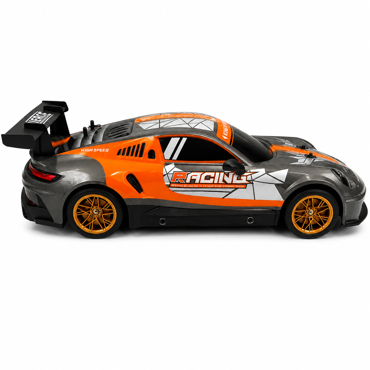 Joy Junction 1:10 Scale 2.4GHz R/C Racing Car | 25+ KM/H High-Speed Full Function Remote Control Sports Car with Forward, Backward, Left & Right Controls, Speed Up & Lighting for Kids 6+ Years
