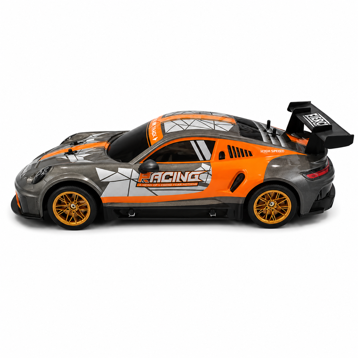 Joy Junction 1:10 Scale 2.4GHz R/C Racing Car | 25+ KM/H High-Speed Full Function Remote Control Sports Car with Forward, Backward, Left & Right Controls, Speed Up & Lighting for Kids 6+ Years