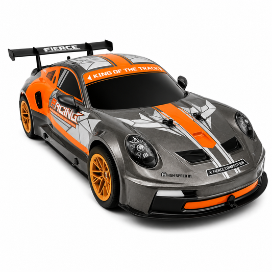Joy Junction 1:10 Scale 2.4GHz R/C Racing Car | 25+ KM/H High-Speed Full Function Remote Control Sports Car with Forward, Backward, Left & Right Controls, Speed Up & Lighting for Kids 6+ Years