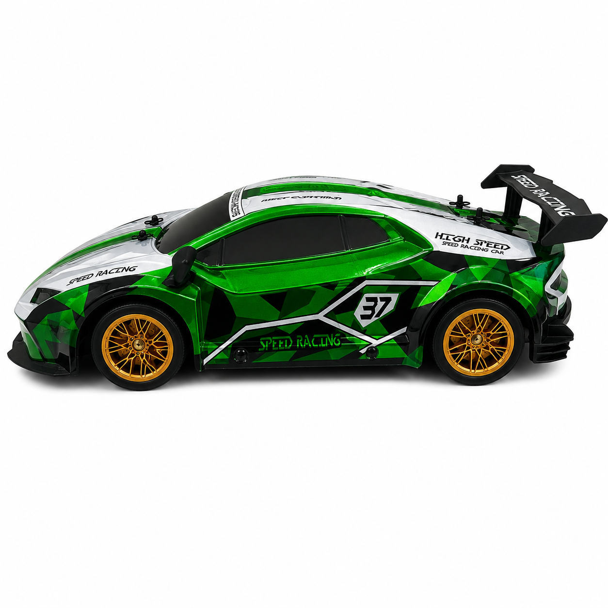 Joy Junction JJ616 1:10 Scale 2.4GHz R/C Racing Car | 25+ KM/H High-Speed Full Function Remote Control Sports Car with Forward, Backward, Left & Right Controls, Speed Up & Lighting for Kids 6+