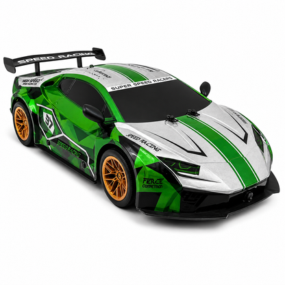 Joy Junction JJ616 1:10 Scale 2.4GHz R/C Racing Car | 25+ KM/H High-Speed Full Function Remote Control Sports Car with Forward, Backward, Left & Right Controls, Speed Up & Lighting for Kids 6+