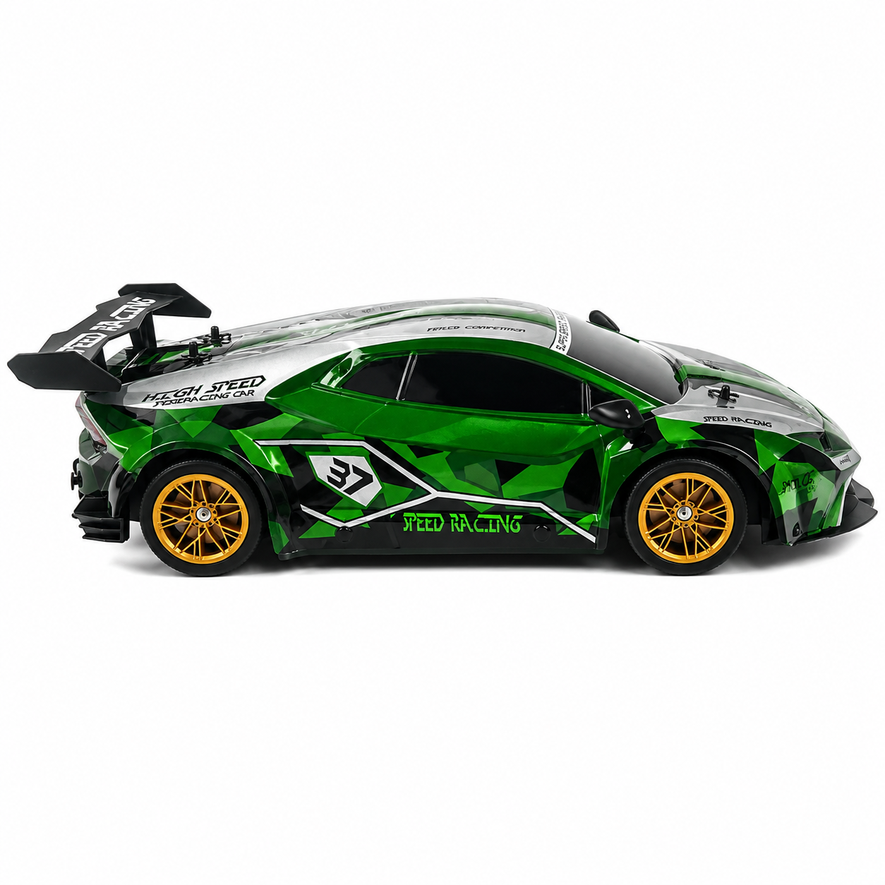 Joy Junction JJ616 1:10 Scale 2.4GHz R/C Racing Car | 25+ KM/H High-Speed Full Function Remote Control Sports Car with Forward, Backward, Left & Right Controls, Speed Up & Lighting for Kids 6+