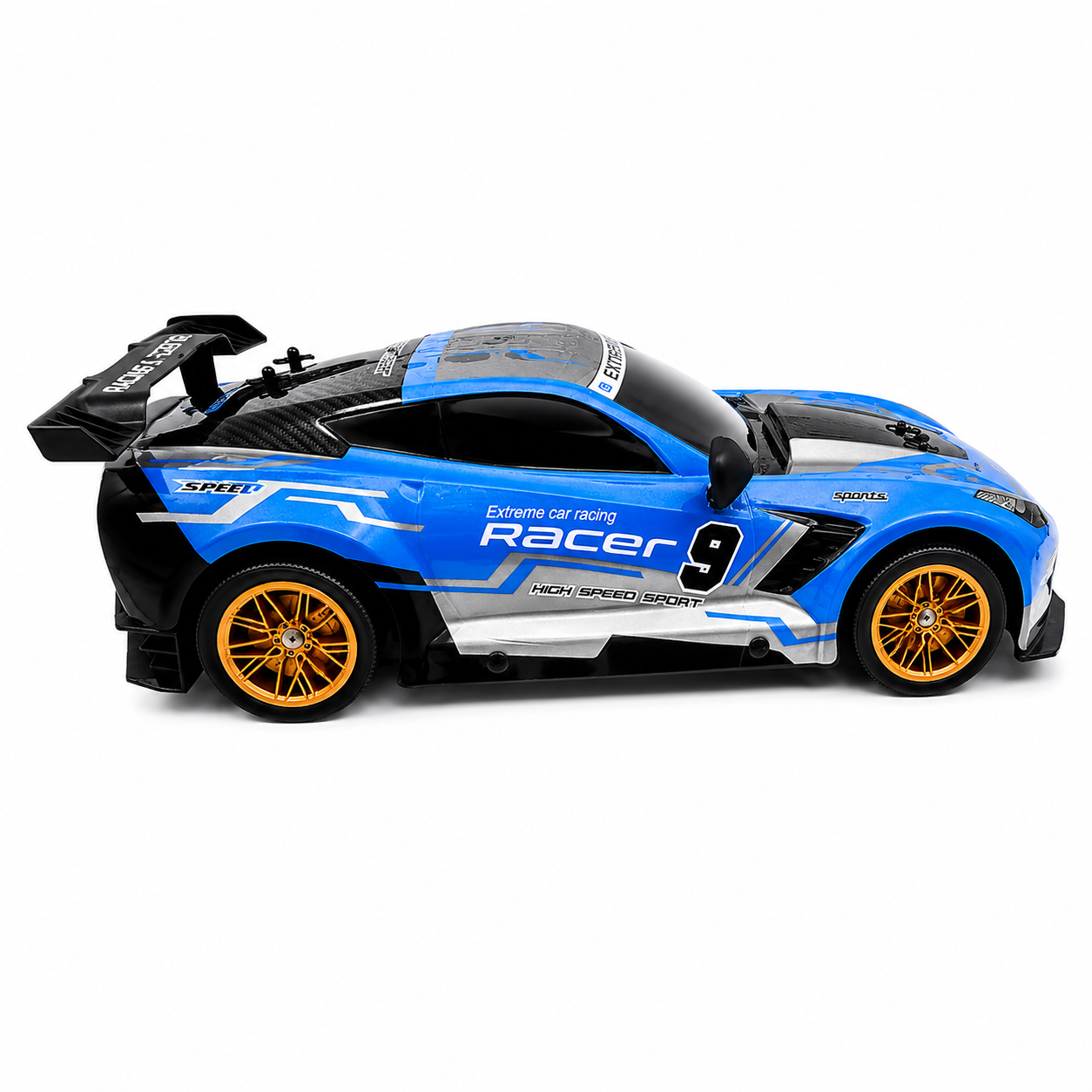 Joy Junction JJ617 1:10 Scale R/C Racer High Speed Sport Car – 2.4GHz Full Function Radio Control Racing Car, 25+ KM/H Speed, Forward, Backward, Left & Right Movement with Lighting