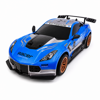 Joy Junction JJ617 1:10 Scale R/C Racer High Speed Sport Car – 2.4GHz Full Function Radio Control Racing Car, 25+ KM/H Speed, Forward, Backward, Left & Right Movement with Lighting