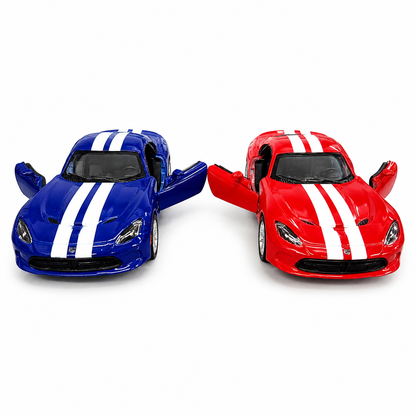 Kinsmart 1:36 Scale 2013 SRT Viper GTS Die-Cast Model Car with Pull Back Action, Openable Doors & Detailed Interior | Metal Sports Car Toy for Kids & Collectors