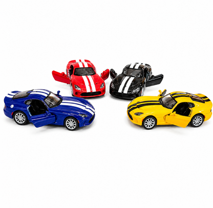 Kinsmart 1:36 Scale 2013 SRT Viper GTS Die-Cast Model Car with Pull Back Action, Openable Doors & Detailed Interior | Metal Sports Car Toy for Kids & Collectors