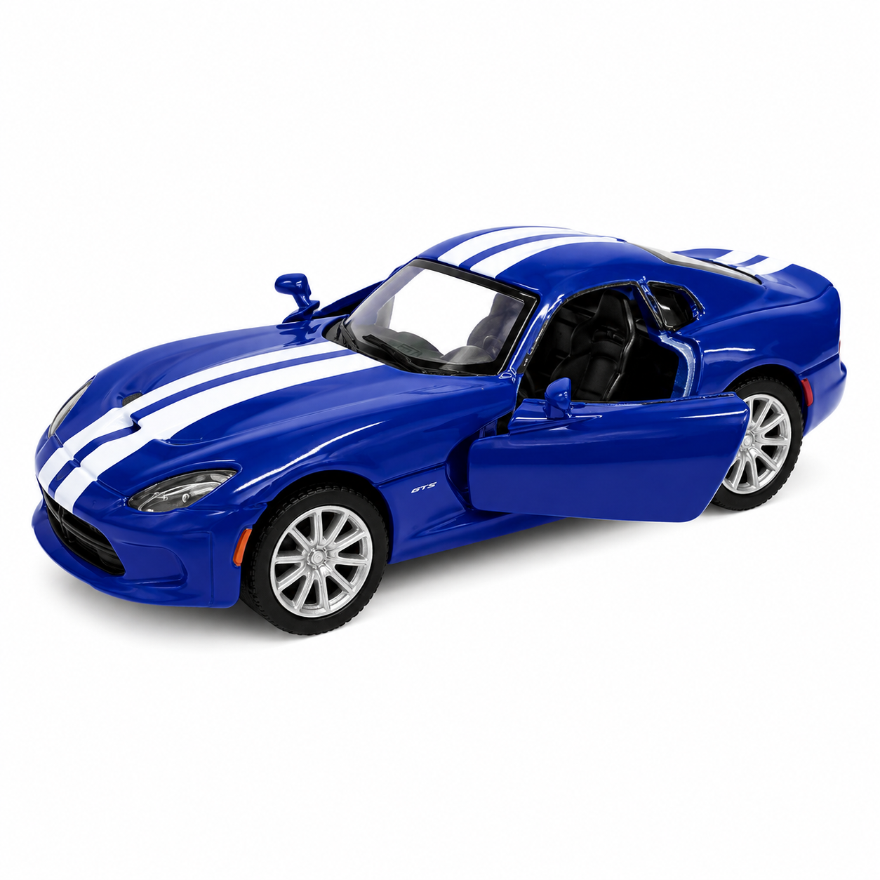 Kinsmart 1:36 Scale 2013 SRT Viper GTS Die-Cast Model Car with Pull Back Action, Openable Doors & Detailed Interior | Metal Sports Car Toy for Kids & Collectors