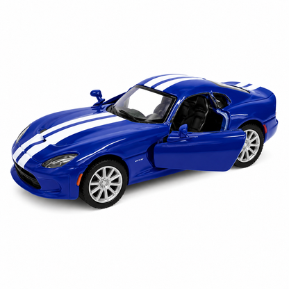 Kinsmart 1:36 Scale 2013 SRT Viper GTS Die-Cast Model Car with Pull Back Action, Openable Doors & Detailed Interior | Metal Sports Car Toy for Kids & Collectors