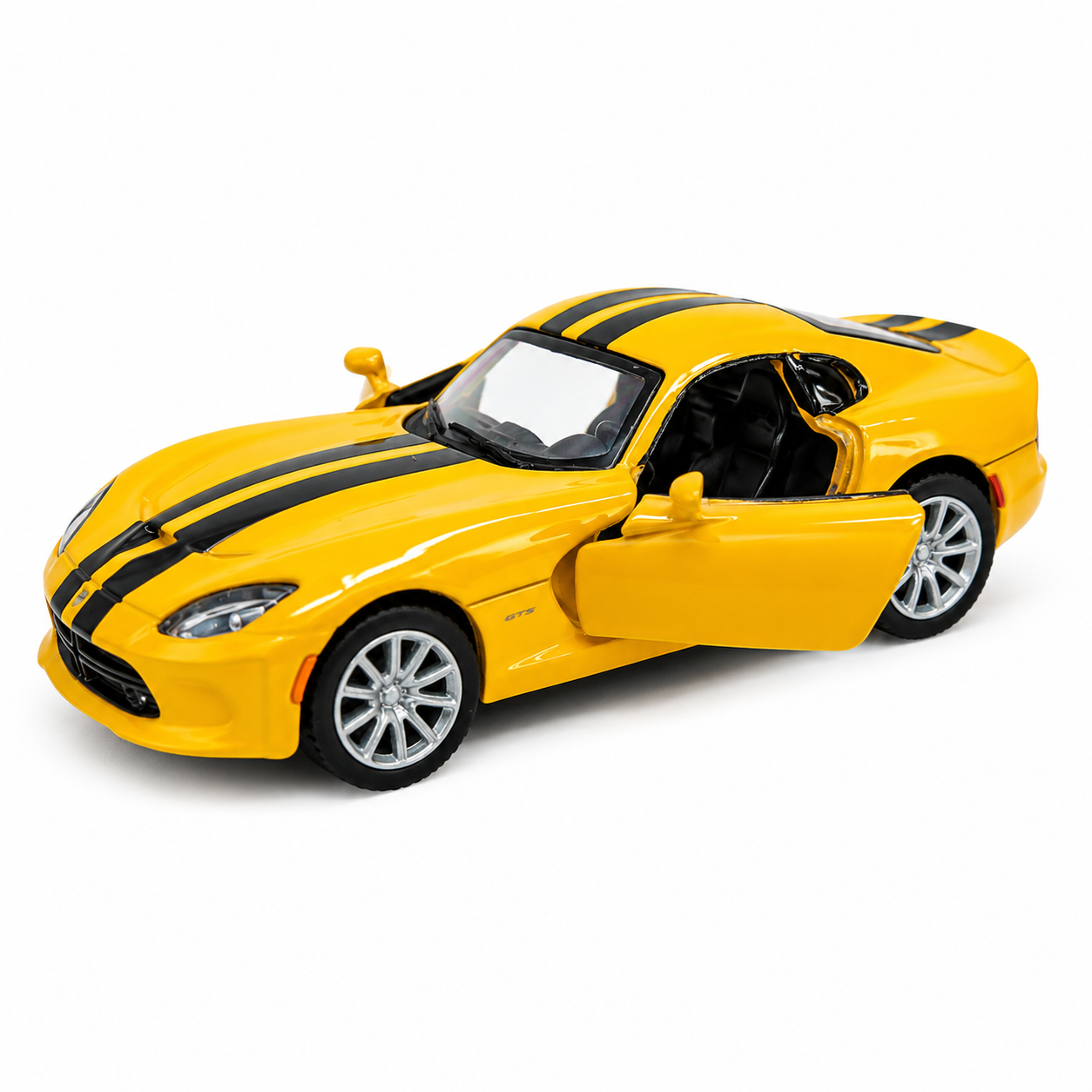 Kinsmart 1:36 Scale 2013 SRT Viper GTS Die-Cast Model Car with Pull Back Action, Openable Doors & Detailed Interior | Metal Sports Car Toy for Kids & Collectors