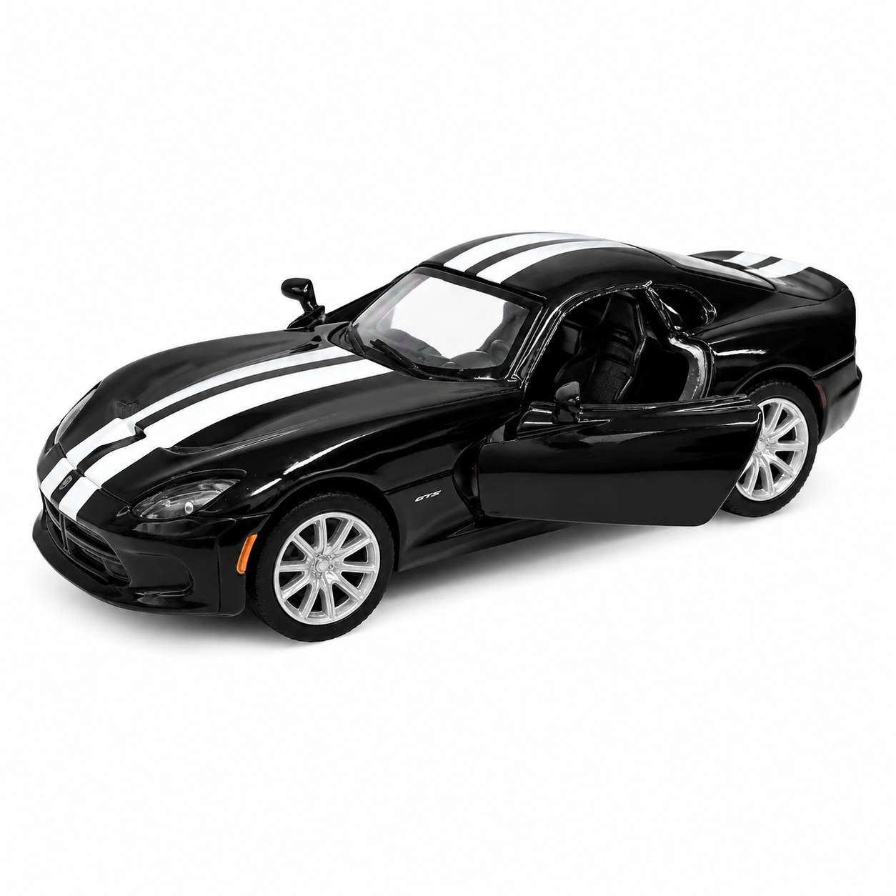 Kinsmart 1:36 Scale 2013 SRT Viper GTS Die-Cast Model Car with Pull Back Action, Openable Doors & Detailed Interior | Metal Sports Car Toy for Kids & Collectors