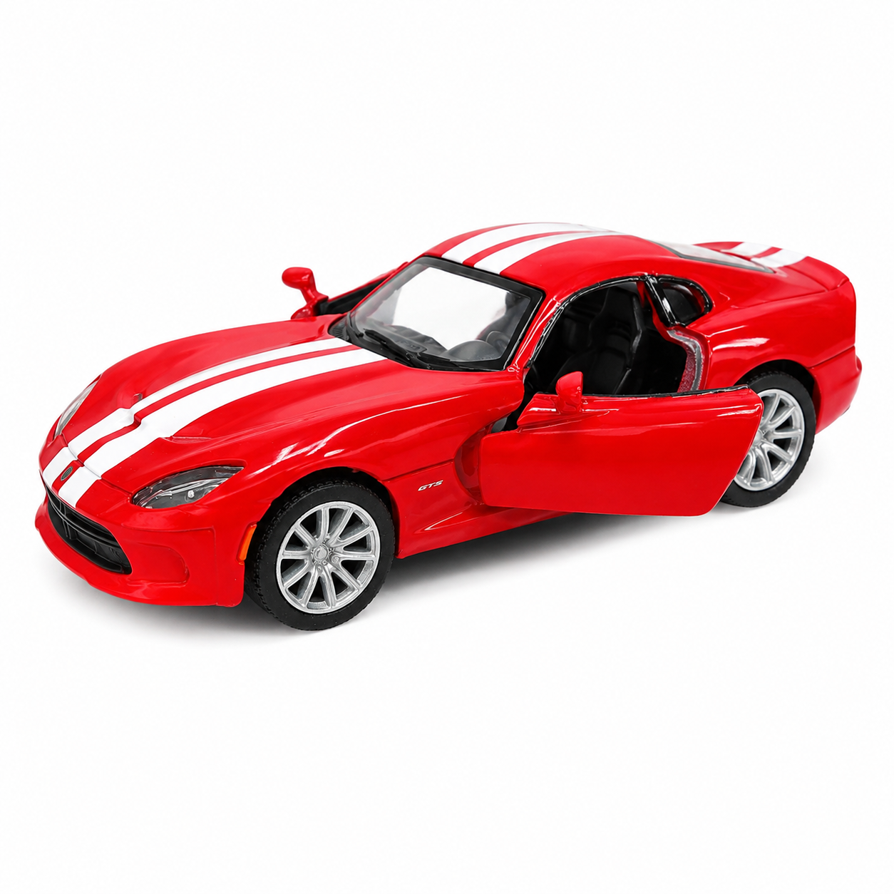 Kinsmart 1:36 Scale 2013 SRT Viper GTS Die-Cast Model Car with Pull Back Action, Openable Doors & Detailed Interior | Metal Sports Car Toy for Kids & Collectors