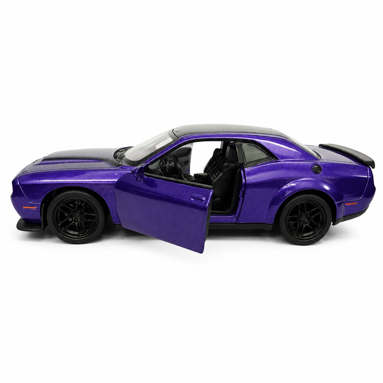 Kinsmart 1:40 2023 Dodge Challenger SRT Demon 170 Die-Cast Metal Model Car with Pull Back Action, Openable Doors, Detailed Interior & Realistic Design | Collectible Toy Car for Kids & Car Enthusiasts