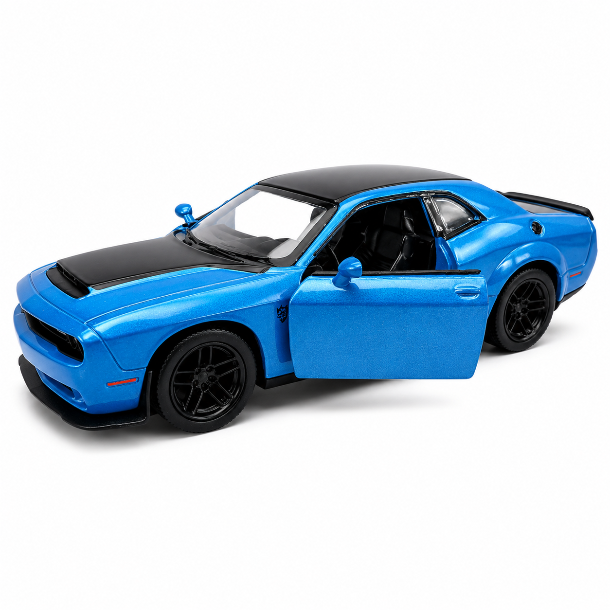 Kinsmart 1:40 2023 Dodge Challenger SRT Demon 170 Die-Cast Metal Model Car with Pull Back Action, Openable Doors, Detailed Interior & Realistic Design | Collectible Toy Car for Kids & Car Enthusiasts