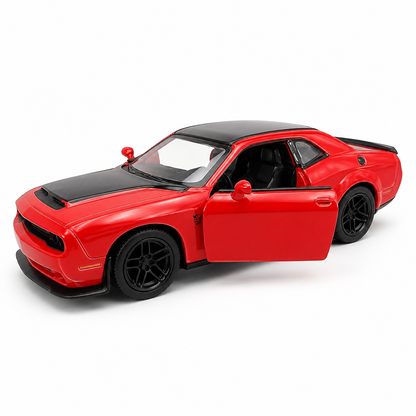 Kinsmart 1:40 2023 Dodge Challenger SRT Demon 170 Die-Cast Metal Model Car with Pull Back Action, Openable Doors, Detailed Interior & Realistic Design | Collectible Toy Car for Kids & Car Enthusiasts