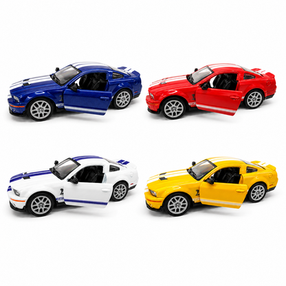 Kinsmart 1:38 2007 Shelby GT500 Die-Cast Metal Model Car with Pull Back Action, Openable Doors & Detailed Interior | Collectible Toy Car for Kids & Car Enthusiasts