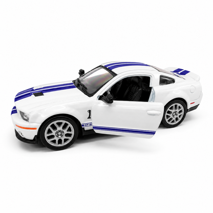 Kinsmart 1:38 2007 Shelby GT500 Die-Cast Metal Model Car with Pull Back Action, Openable Doors & Detailed Interior | Collectible Toy Car for Kids & Car Enthusiasts