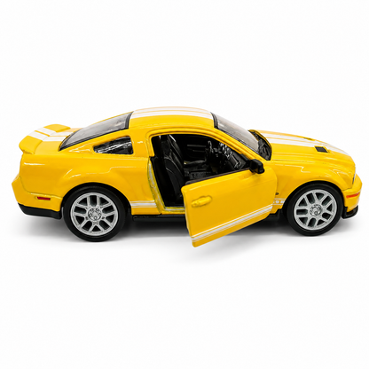 Kinsmart 1:38 2007 Shelby GT500 Die-Cast Metal Model Car with Pull Back Action, Openable Doors & Detailed Interior | Collectible Toy Car for Kids & Car Enthusiasts