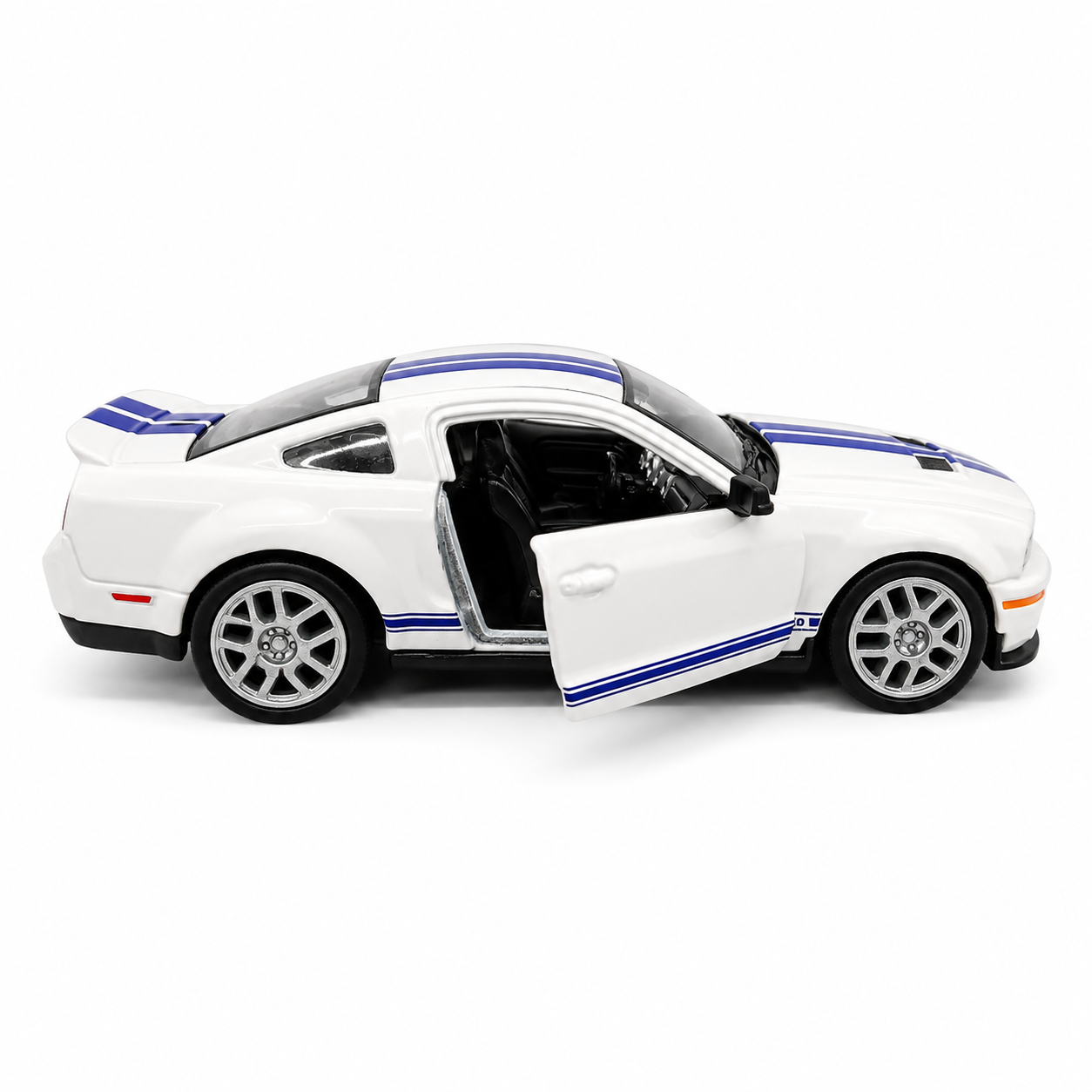 Kinsmart 1:38 2007 Shelby GT500 Die-Cast Metal Model Car with Pull Back Action, Openable Doors & Detailed Interior | Collectible Toy Car for Kids & Car Enthusiasts