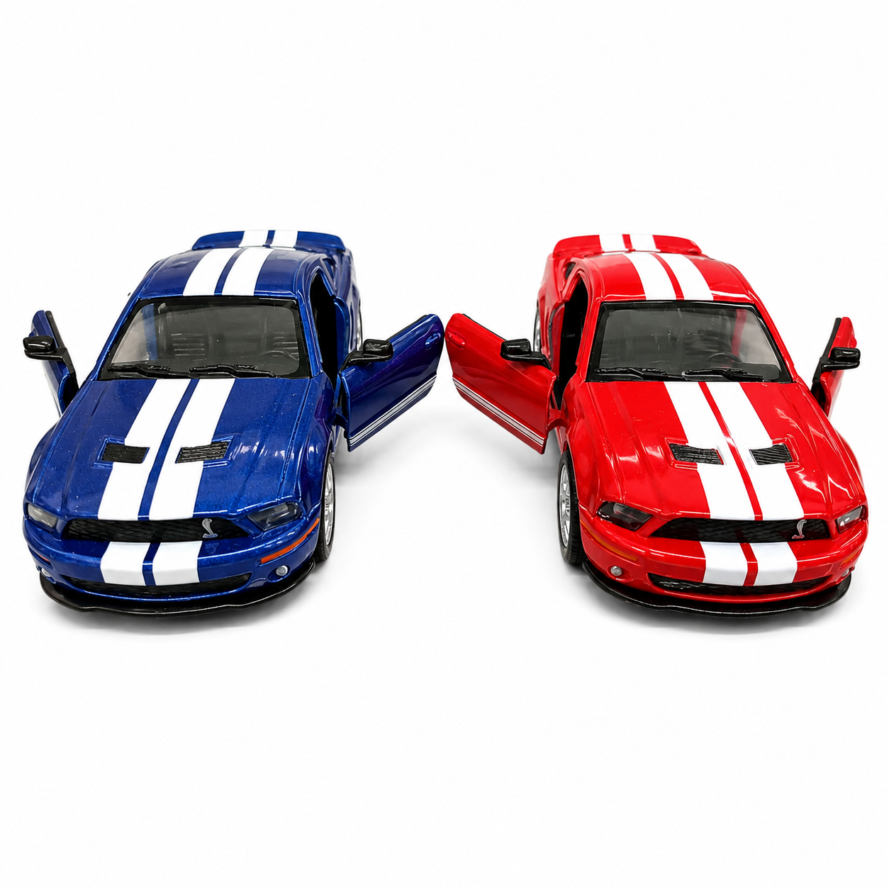 Kinsmart 1:38 2007 Shelby GT500 Die-Cast Metal Model Car with Pull Back Action, Openable Doors & Detailed Interior | Collectible Toy Car for Kids & Car Enthusiasts