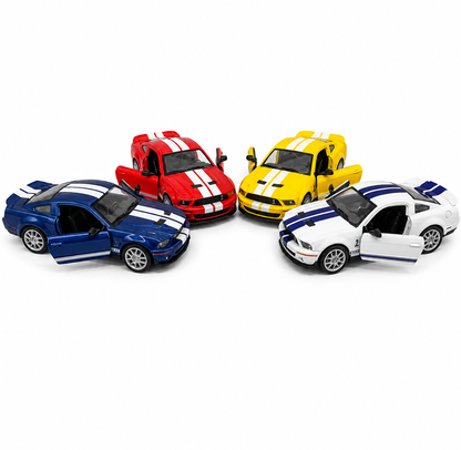 Kinsmart 1:38 2007 Shelby GT500 Die-Cast Metal Model Car with Pull Back Action, Openable Doors & Detailed Interior | Collectible Toy Car for Kids & Car Enthusiasts