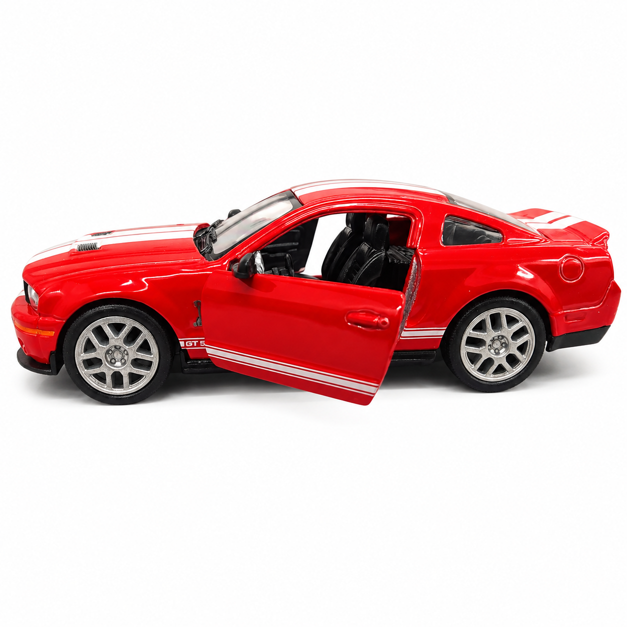 Kinsmart 1:38 2007 Shelby GT500 Die-Cast Metal Model Car with Pull Back Action, Openable Doors & Detailed Interior | Collectible Toy Car for Kids & Car Enthusiasts