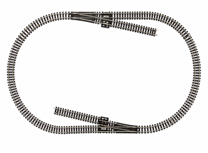 HANFIY 66608 HO 1:87 Combined Railway Track Starter Set | 20-Piece Model Train Track Set