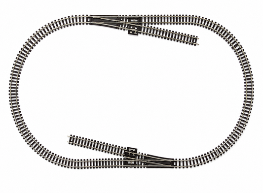 HANFIY 66608 HO 1:87 Combined Railway Track Starter Set | 20-Piece Model Train Track Set