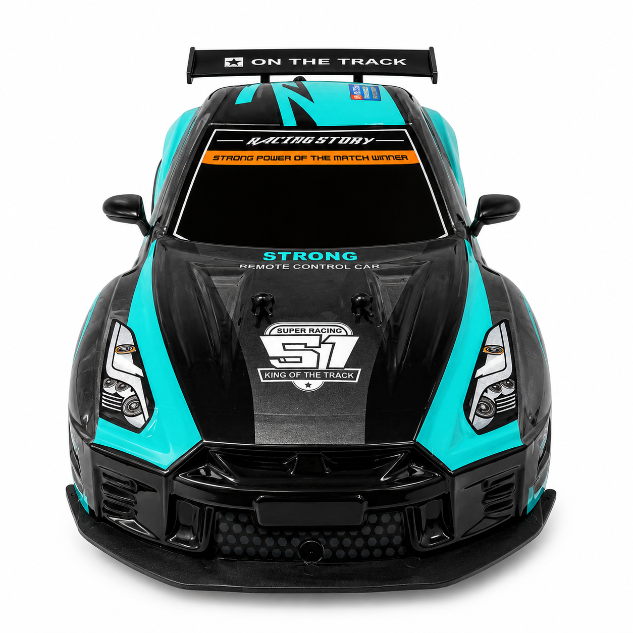 Joy Junction 1:10 Scale RC Racing Car 1971 Series | 2.4GHz Remote Control Sports Car with LED Lights, High - Speed Racing, Forward/Reverse, Left & Right Steering, Speed Boost | Rechargeable Remote Control Car for Kids Ages