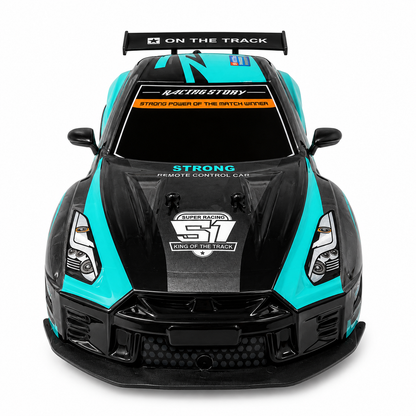Joy Junction 1:10 Scale RC Racing Car 1971 Series | 2.4GHz Remote Control Sports Car with LED Lights, High - Speed Racing, Forward/Reverse, Left & Right Steering, Speed Boost | Rechargeable Remote Control Car for Kids Ages