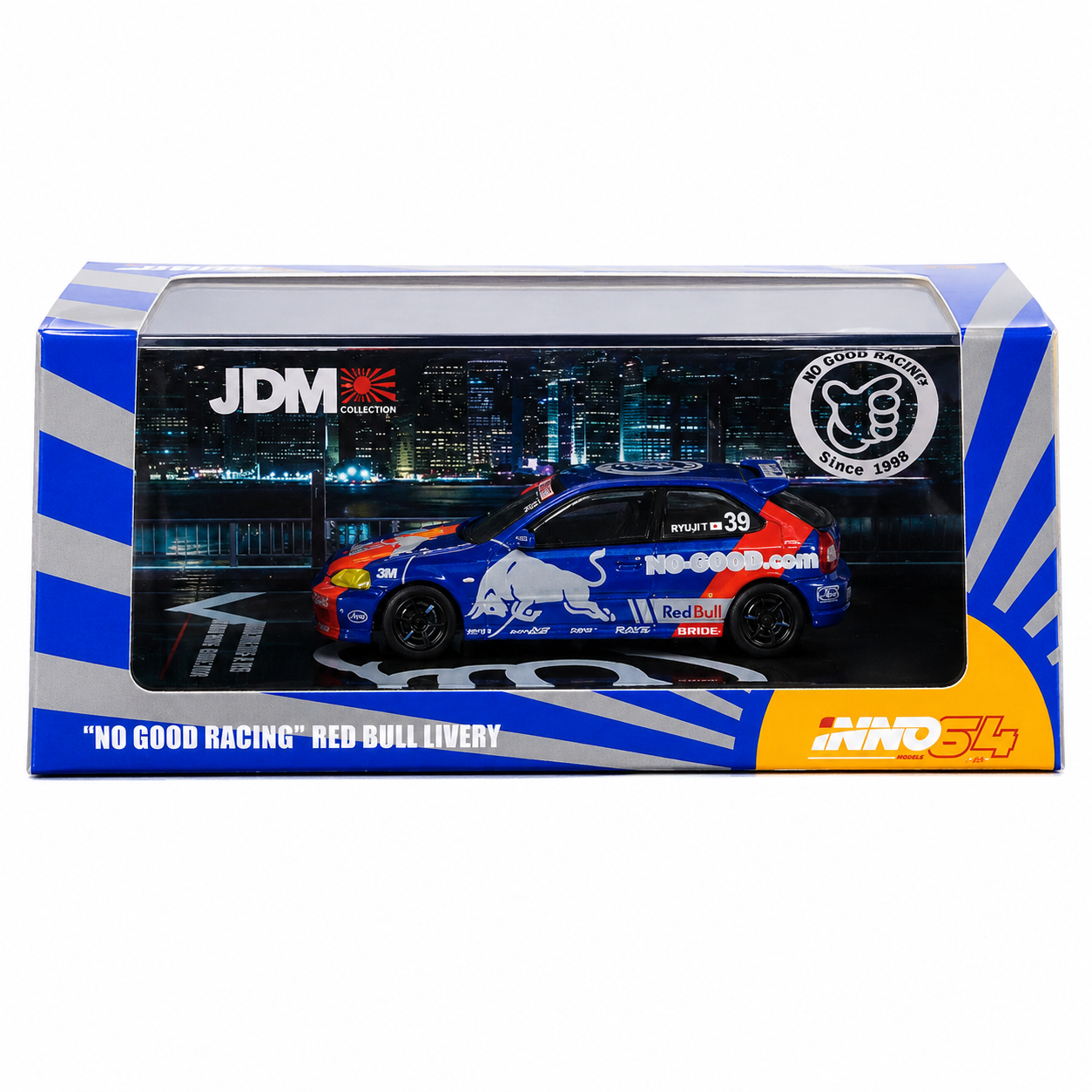 INNO64 Honda Civic Type R (EK9) No Good Racing Red Bull Livery 1