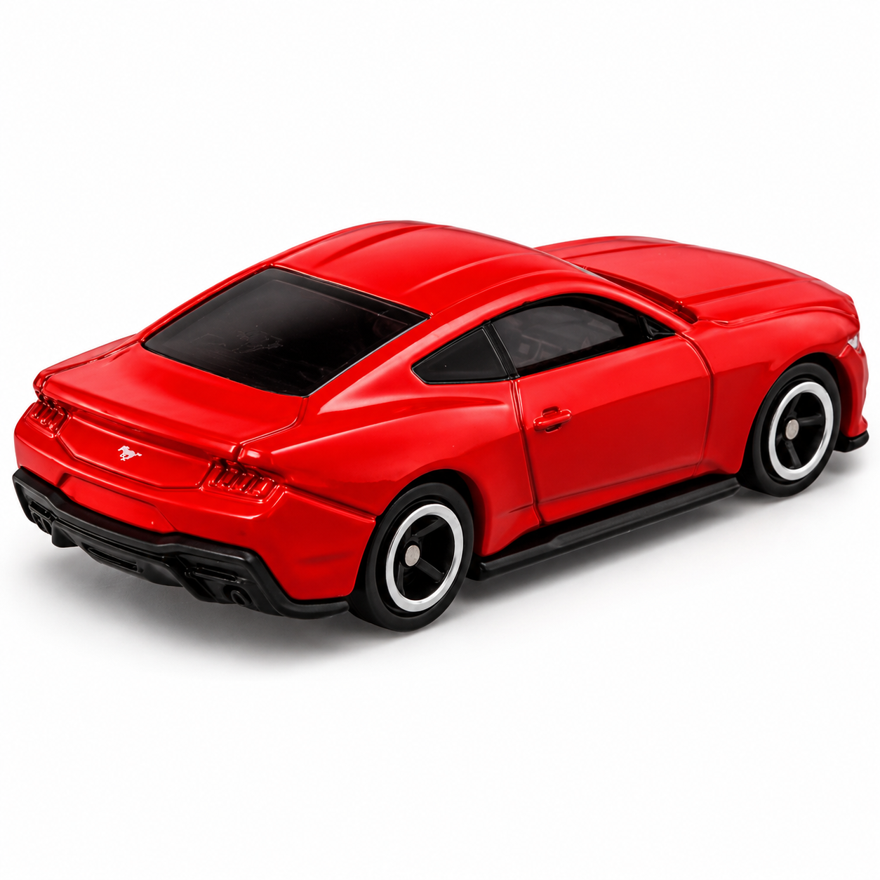 Takara Tomy Tomica No. 91 Ford Mustang EcoBoost Fastback 1:63 Scale Die-Cast Model Car | Premium Metal Collectible Miniature with Detailed Exterior, Rolling Wheels & Collector Box | Red