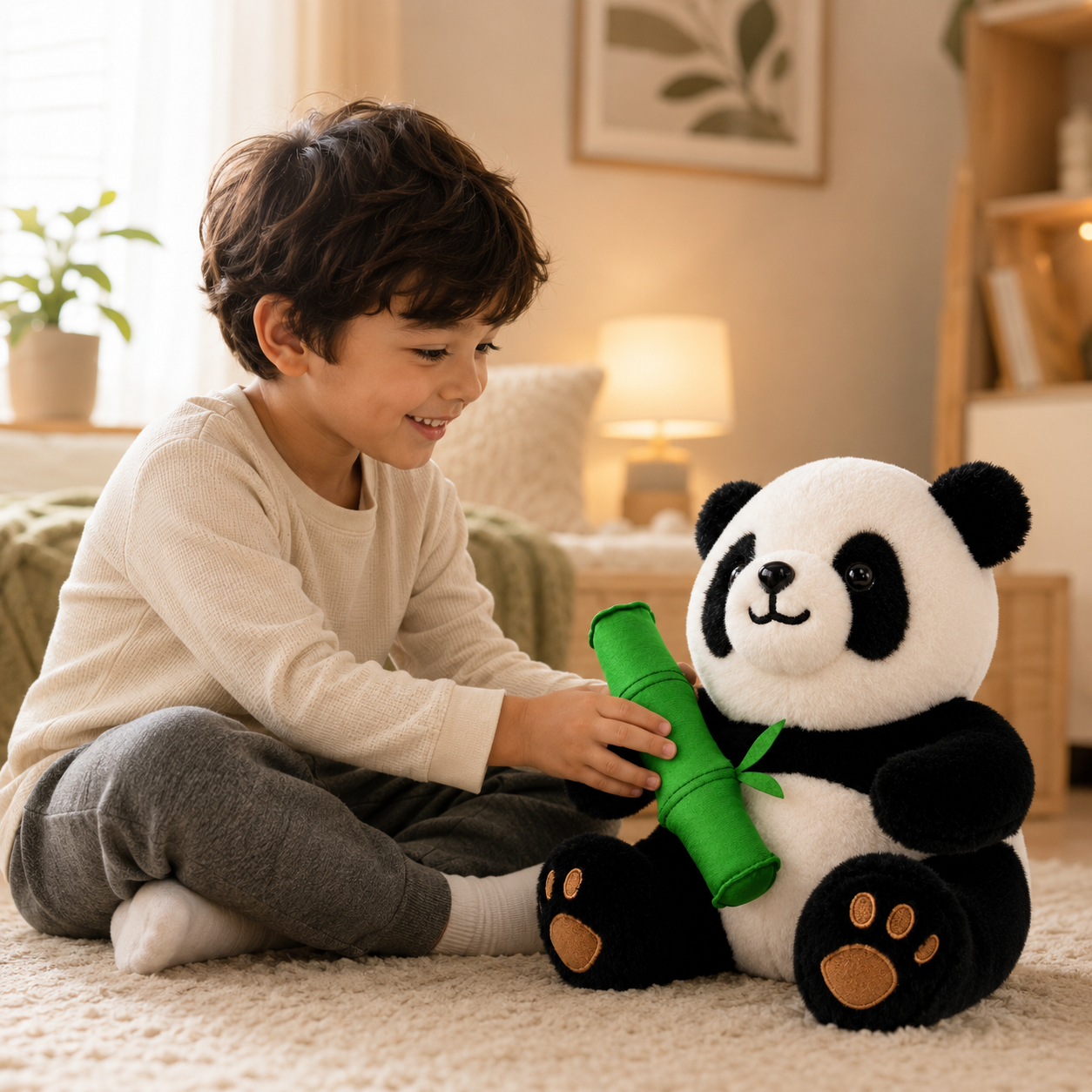 AI Dazi Interactive Talking Panda Plush Toy | Smart AI Plush Companion | Wi-Fi Enabled Educational Talking Panda for Kids