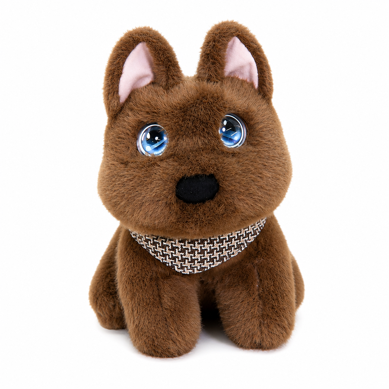 Breatoi! AI Smart Interactive Plush Dog Toy with Voice Interaction, Soft Stuffed Puppy Companion, Talking & Sound Responsive Plush Animal for Kids | Gift for Boys & Girls 3+ Years - Brown