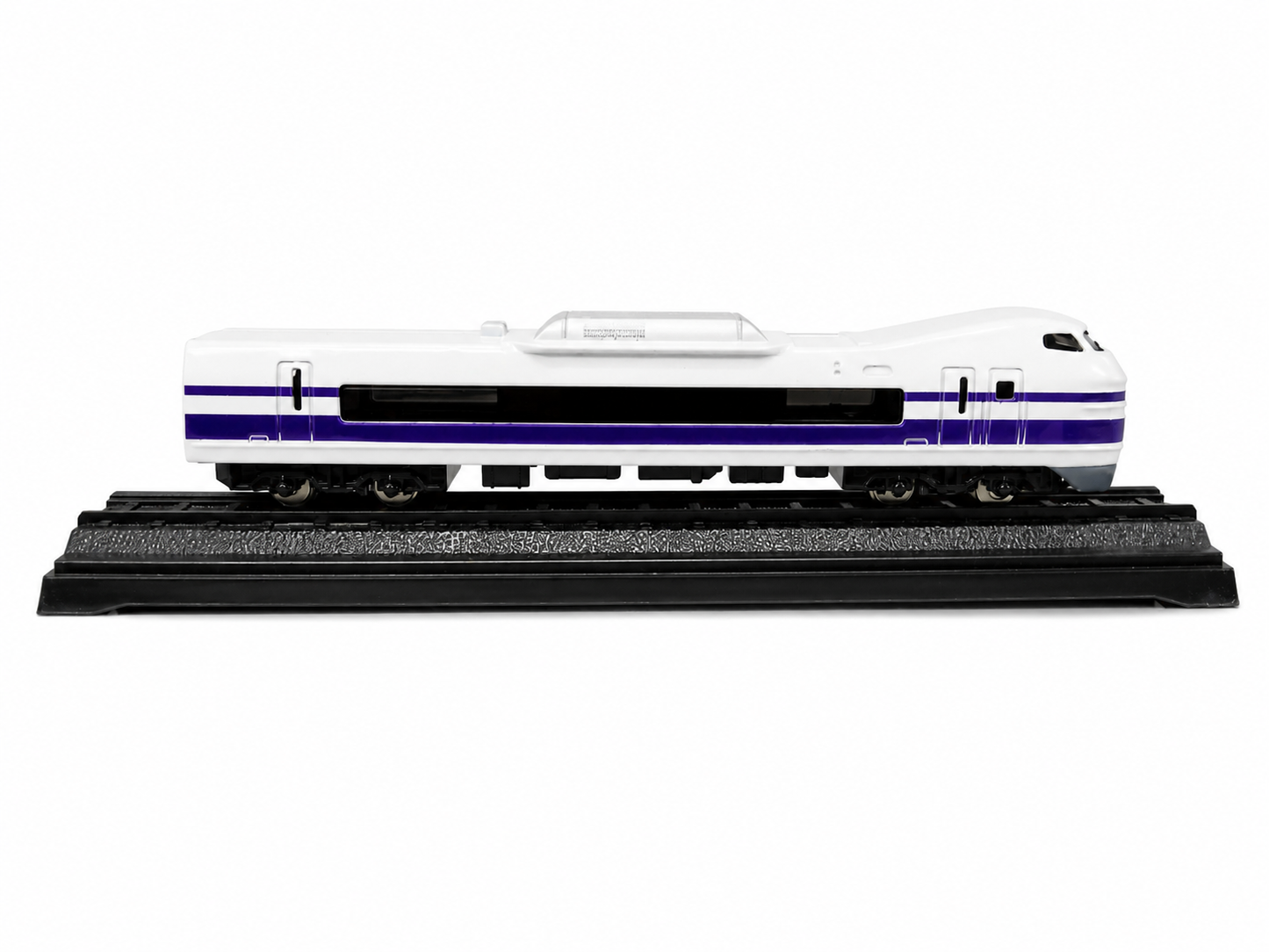 High Speed Bullet Train Toy for Kids | White & Purple Passenger Train | Push & Play Railway Toy With Track & Window Gift Box