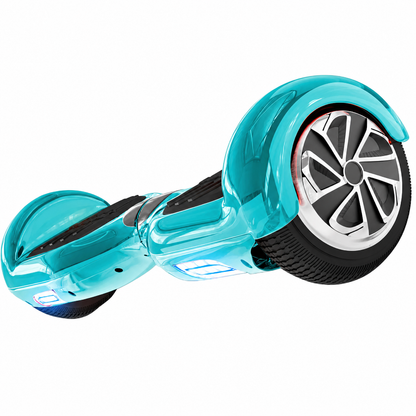 Uboard Classic 6.5 Inch Self Balancing Hoverboard with Inbuilt Bluetooth Speaker, LED Headlights, Dual Motor, Rechargeable Battery, Non-Slip Foot Pads, Smooth Ride, Electric Ride-On Scooter for Kids, Teens & Adults | Blue Miliatry