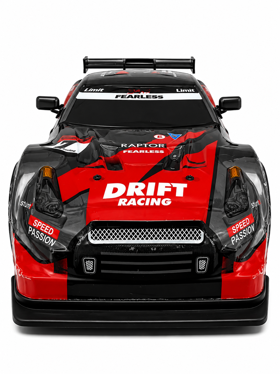 4WD High-Speed RC Drift Car with 2.4GHz Remote | 4x4 Four Wheel Drive | 7.4V Rechargeable Battery | LED Lights | Racing Tires | Ready to Run Drift Red Car for Kids & Adults