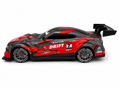 4WD High-Speed RC Drift Car with 2.4GHz Remote | 4x4 Four Wheel Drive | 7.4V Rechargeable Battery | LED Lights | Racing Tires | Ready to Run Drift Red Car for Kids & Adults