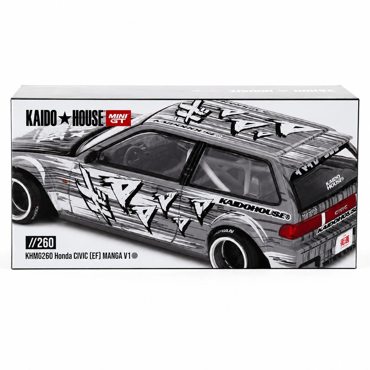 Kaido House Mini GT KHMG260 Honda Civic (EF) Manga V1 1:64 Diecast