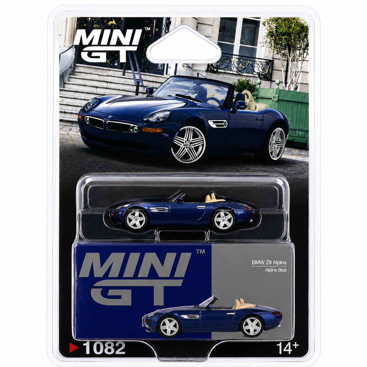 MINI GT 1:64 (Blister Pack) BMW Z8 Alpina Alpine Blue Die-Cast