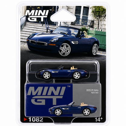 MINI GT 1:64 (Blister Pack) BMW Z8 Alpina Alpine Blue Die-Cast Model Car